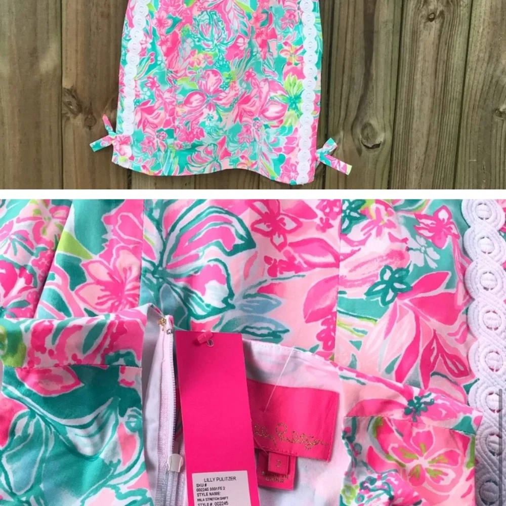 Lilly Pulitzer Mila Stretch Shift New Sz 2 D89 - Picture 5 of 5